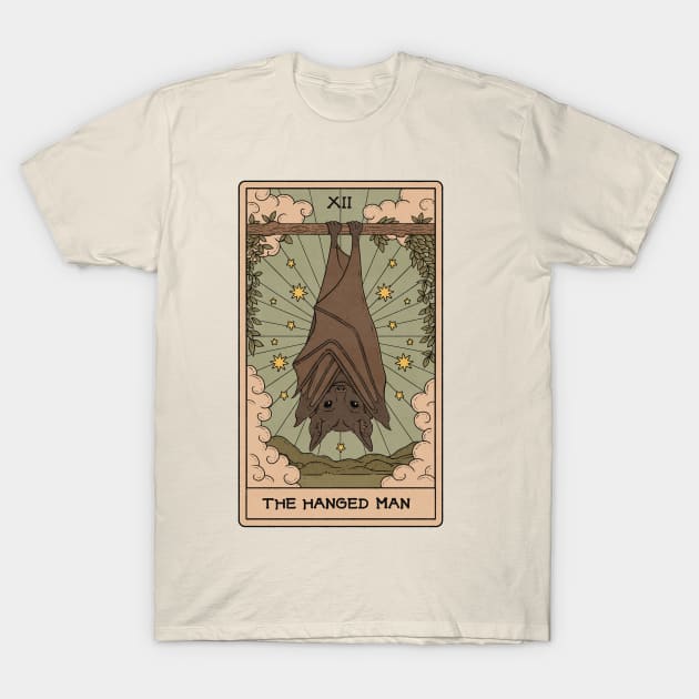 The Hanged Man - Bat Tarot T-Shirt by thiagocorrea